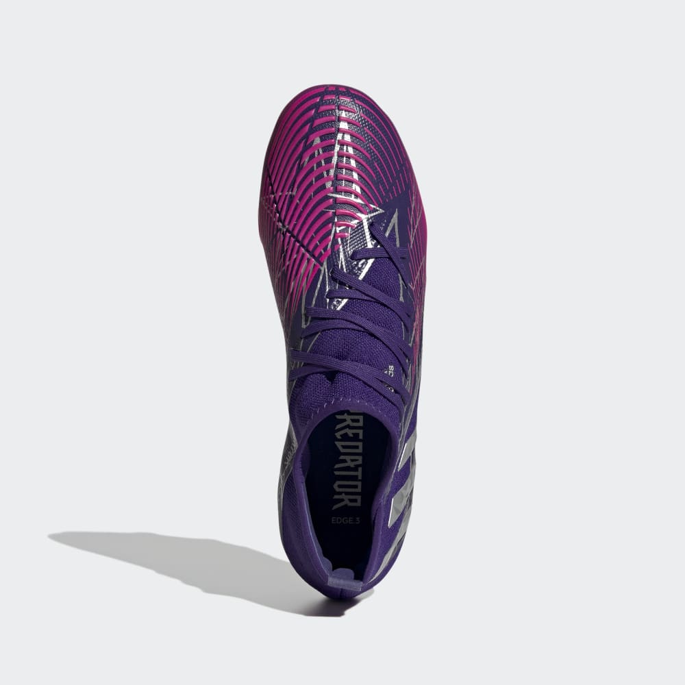Botas de fútbol adidas Predator Edge 3 FG Team College Purple / Silver Metallic / Team Shock Pink