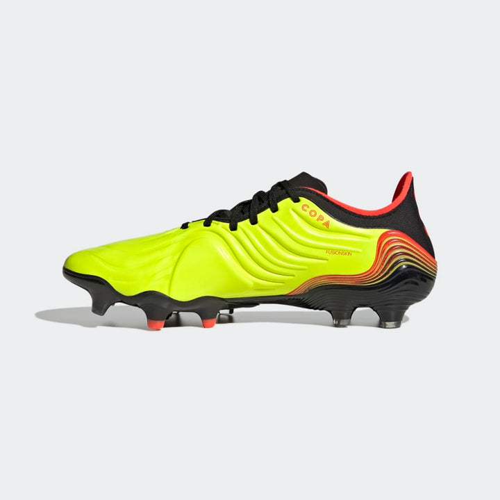 Botas de fútbol para terreno firme adidas Copa Sense 1 FG Amarillo/Rojo/Negro