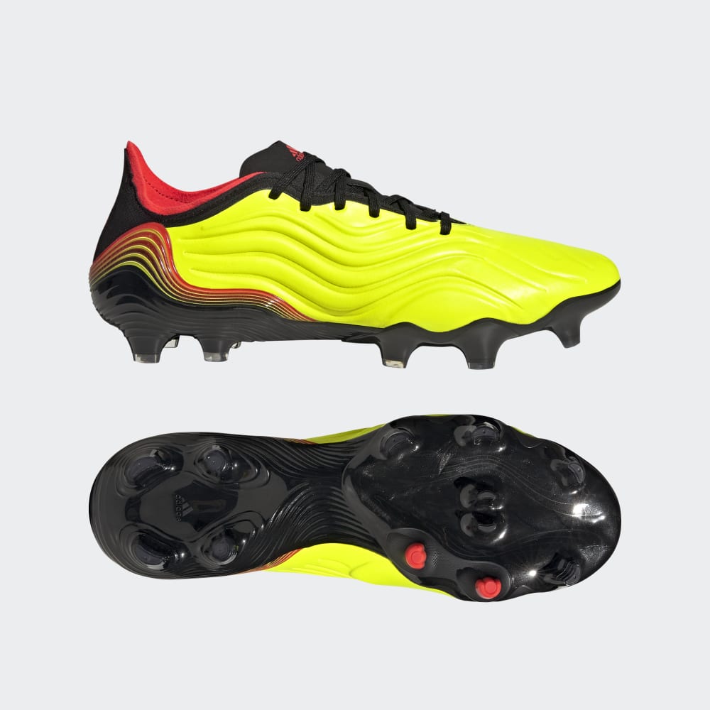 Botas de fútbol para terreno firme adidas Copa Sense 1 FG Amarillo/Rojo/Negro