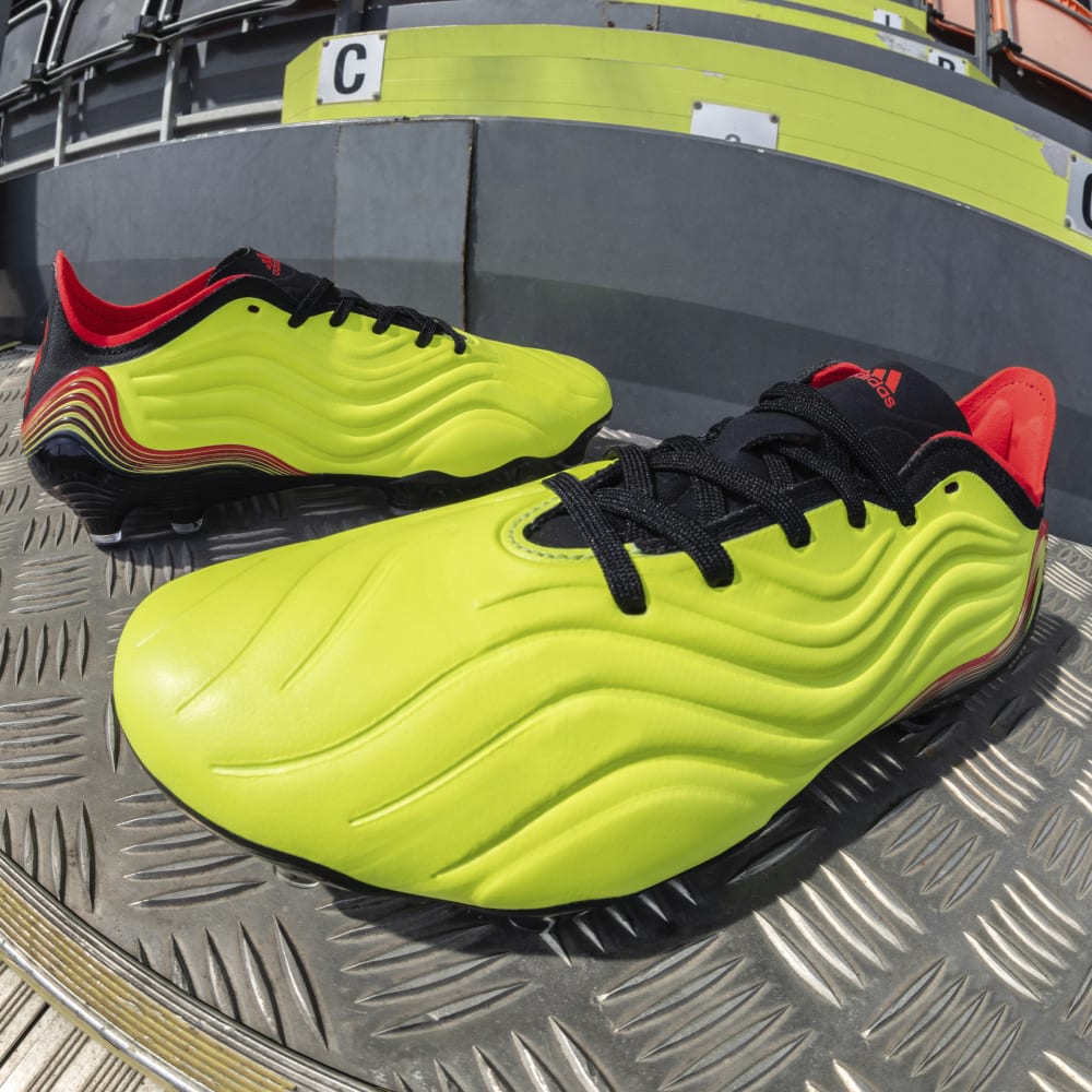 Botas de fútbol para terreno firme adidas Copa Sense 1 FG Amarillo/Rojo/Negro