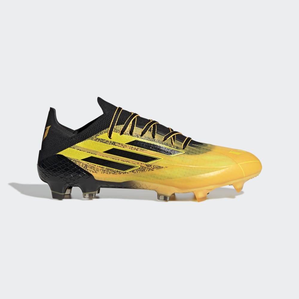 adidas X Speedflow Messi 1 FG Firm Ground Football Boots Gold/Black/Yellow