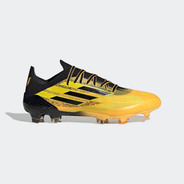 adidas X Speedflow Messi 1 FG Firm Ground Football Boots Gold/Black/Yellow