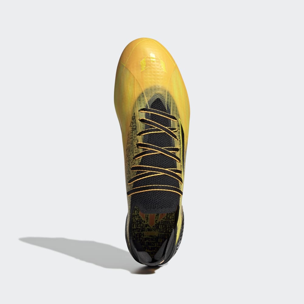 adidas X Speedflow Messi 1 FG Firm Ground Football Boots Gold/Black/Yellow