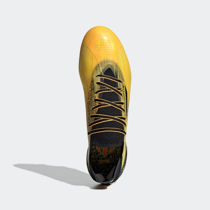 adidas X Speedflow Messi 1 FG Firm Ground Football Boots Gold/Black/Yellow