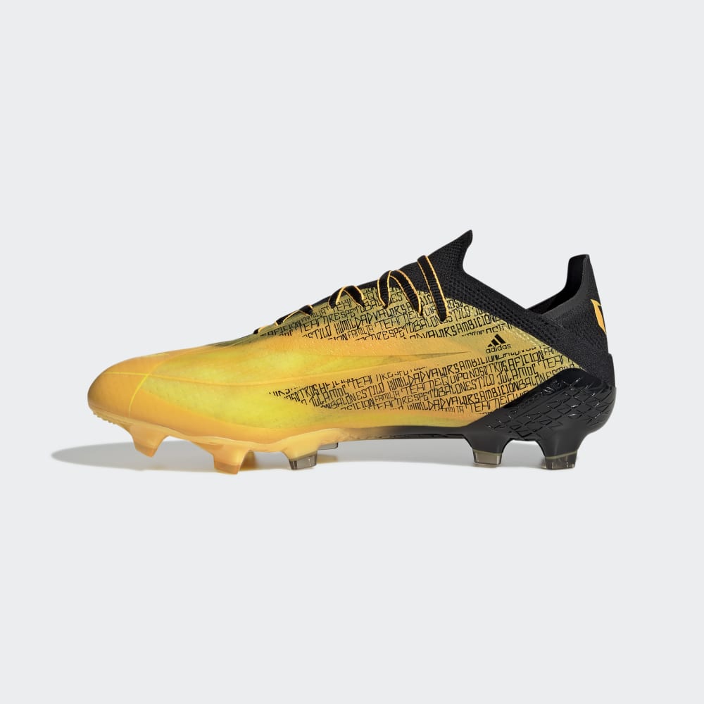 adidas X Speedflow Messi 1 FG Firm Ground Football Boots Gold/Black/Yellow