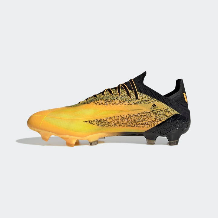 adidas X Speedflow Messi 1 FG Firm Ground Football Boots Gold/Black/Yellow