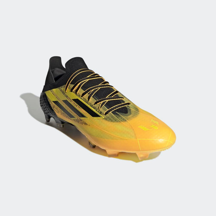 adidas X Speedflow Messi 1 FG Firm Ground Football Boots Gold/Black/Yellow
