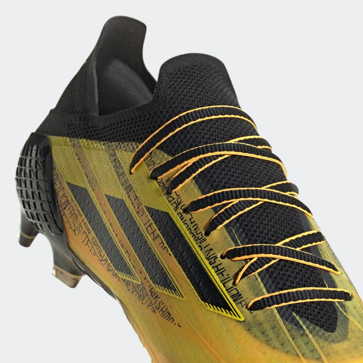 adidas X Speedflow Messi 1 FG Firm Ground Football Boots Gold/Black/Yellow