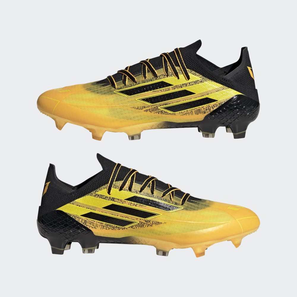 adidas X Speedflow Messi 1 FG Firm Ground Football Boots Gold/Black/Yellow