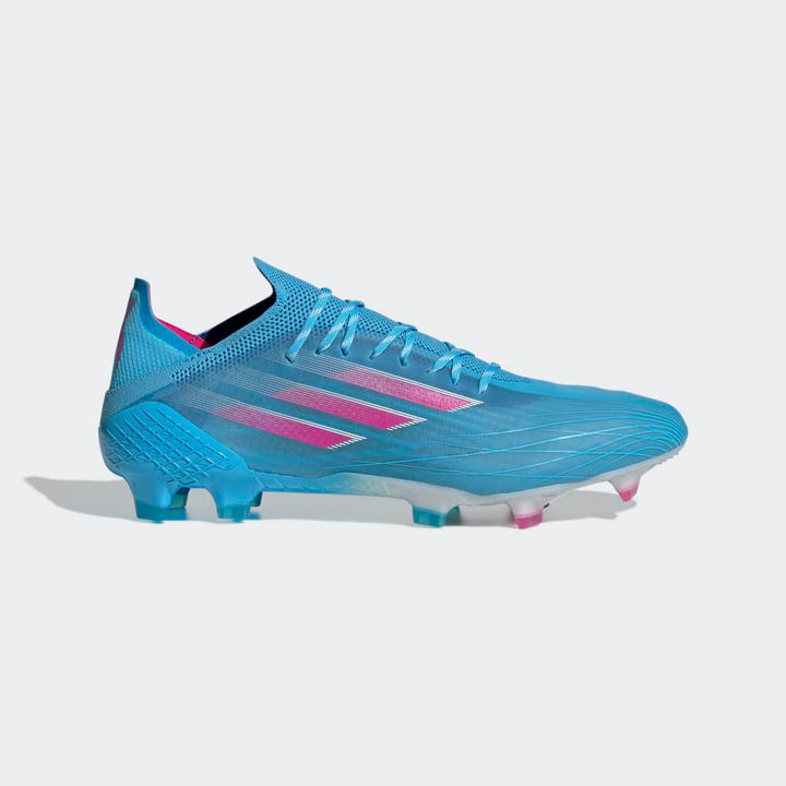Botas para terreno firme adidas X Speed ​​Flow 1 FG Sky Rush/Rosa