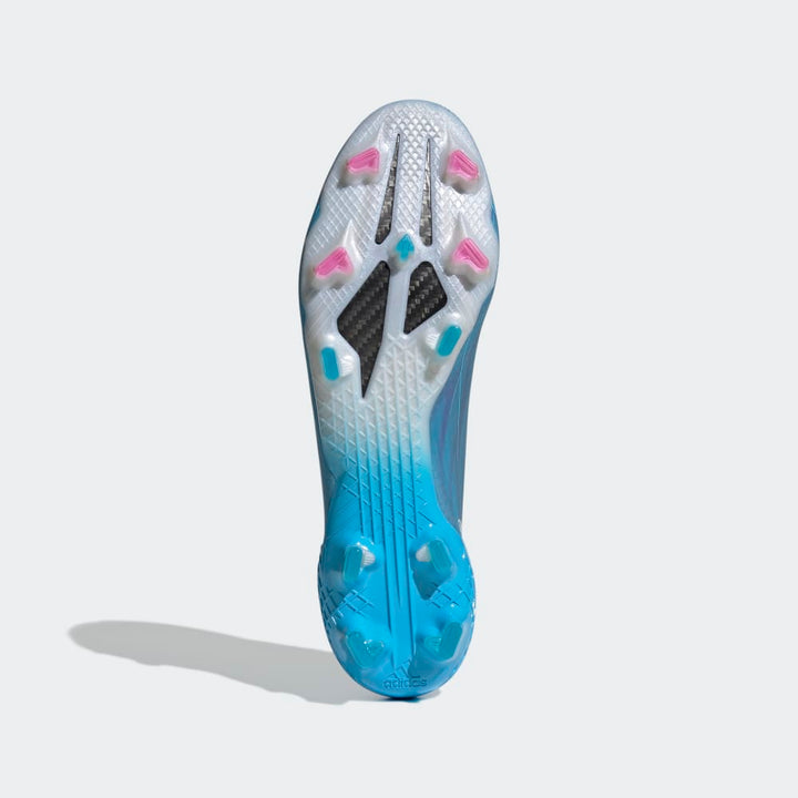 Botas para terreno firme adidas X Speed ​​Flow 1 FG Sky Rush/Rosa
