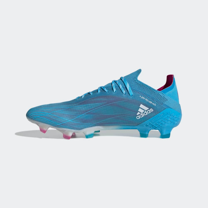 Botas para terreno firme adidas X Speed ​​Flow 1 FG Sky Rush/Rosa