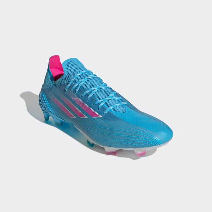 Botas para terreno firme adidas X Speed ​​Flow 1 FG Sky Rush/Rosa