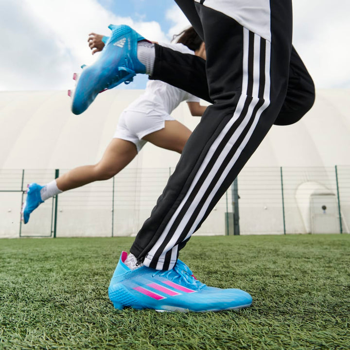 Botas para terreno firme adidas X Speed ​​Flow 1 FG Sky Rush/Rosa