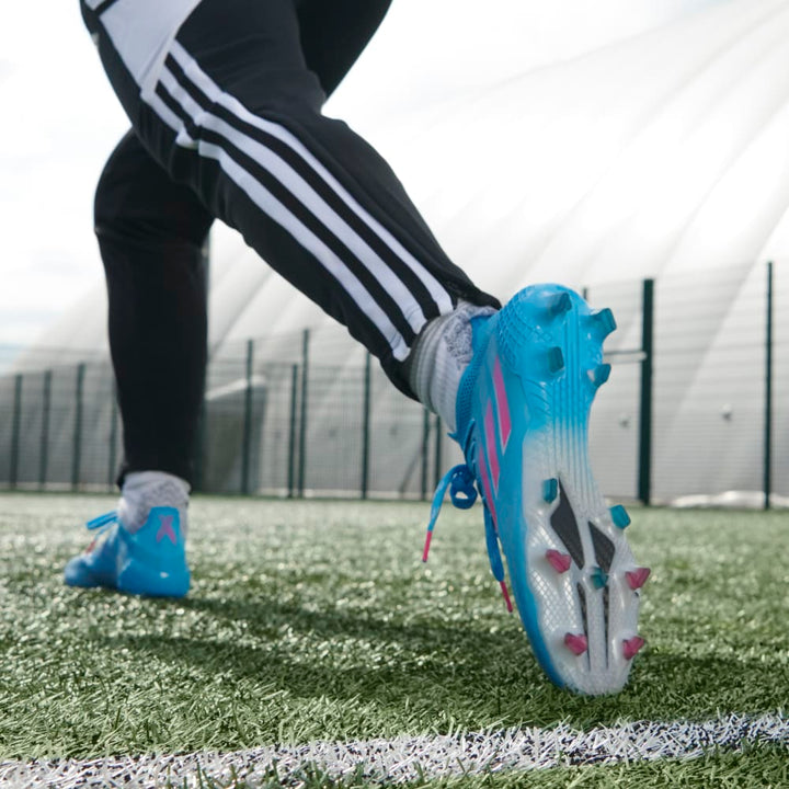 Botas para terreno firme adidas X Speed ​​Flow 1 FG Sky Rush/Rosa