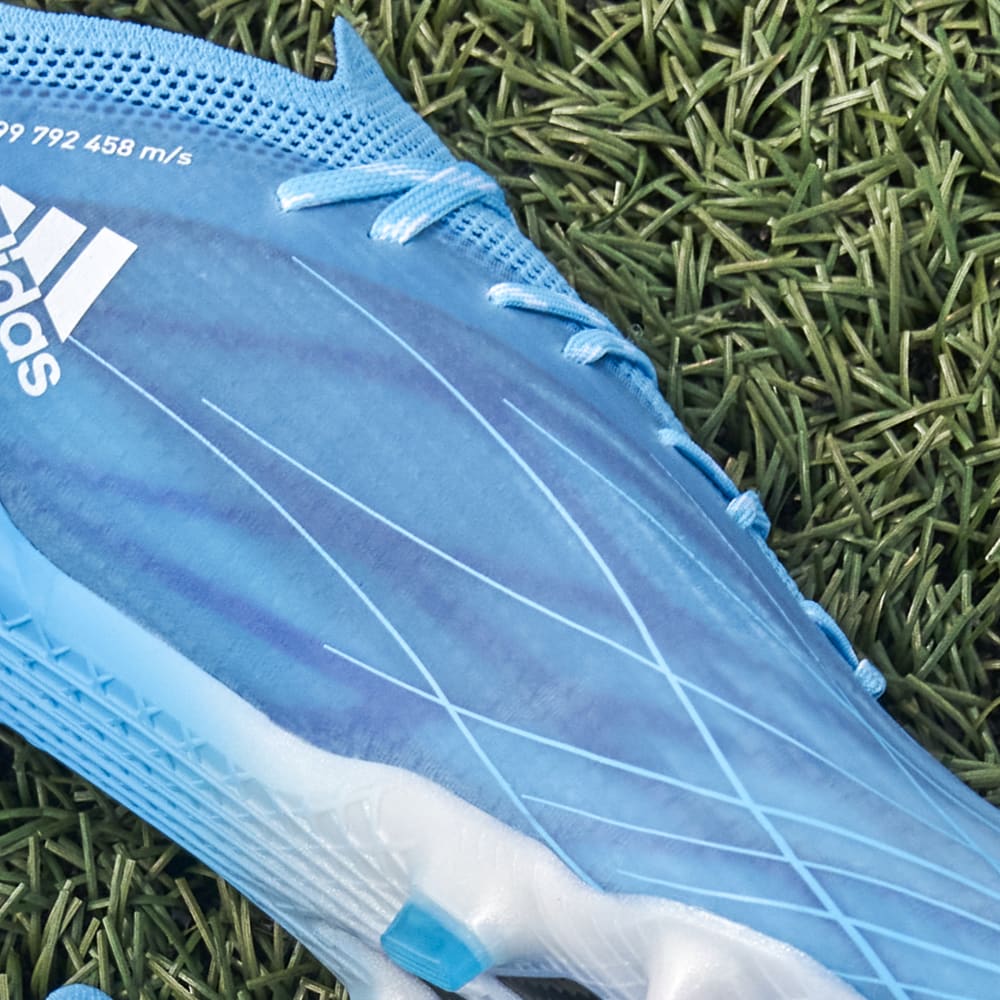 Botas para terreno firme adidas X Speed ​​Flow 1 FG Sky Rush/Rosa