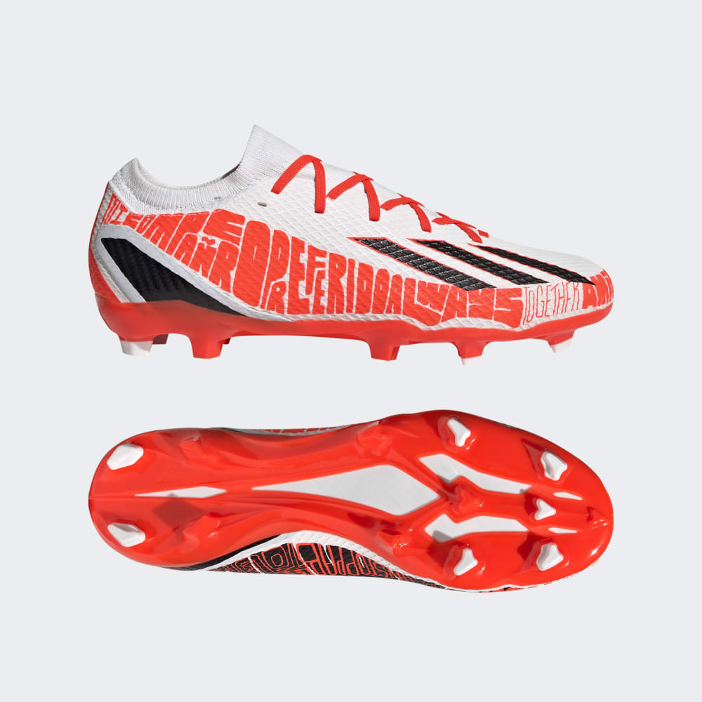 adidas Speed Portal Messi.3 FG Firm Ground Soccer Cleats White/Red