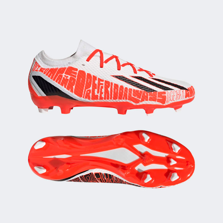 adidas Speed Portal Messi.3 FG Firm Ground Soccer Cleats White/Red