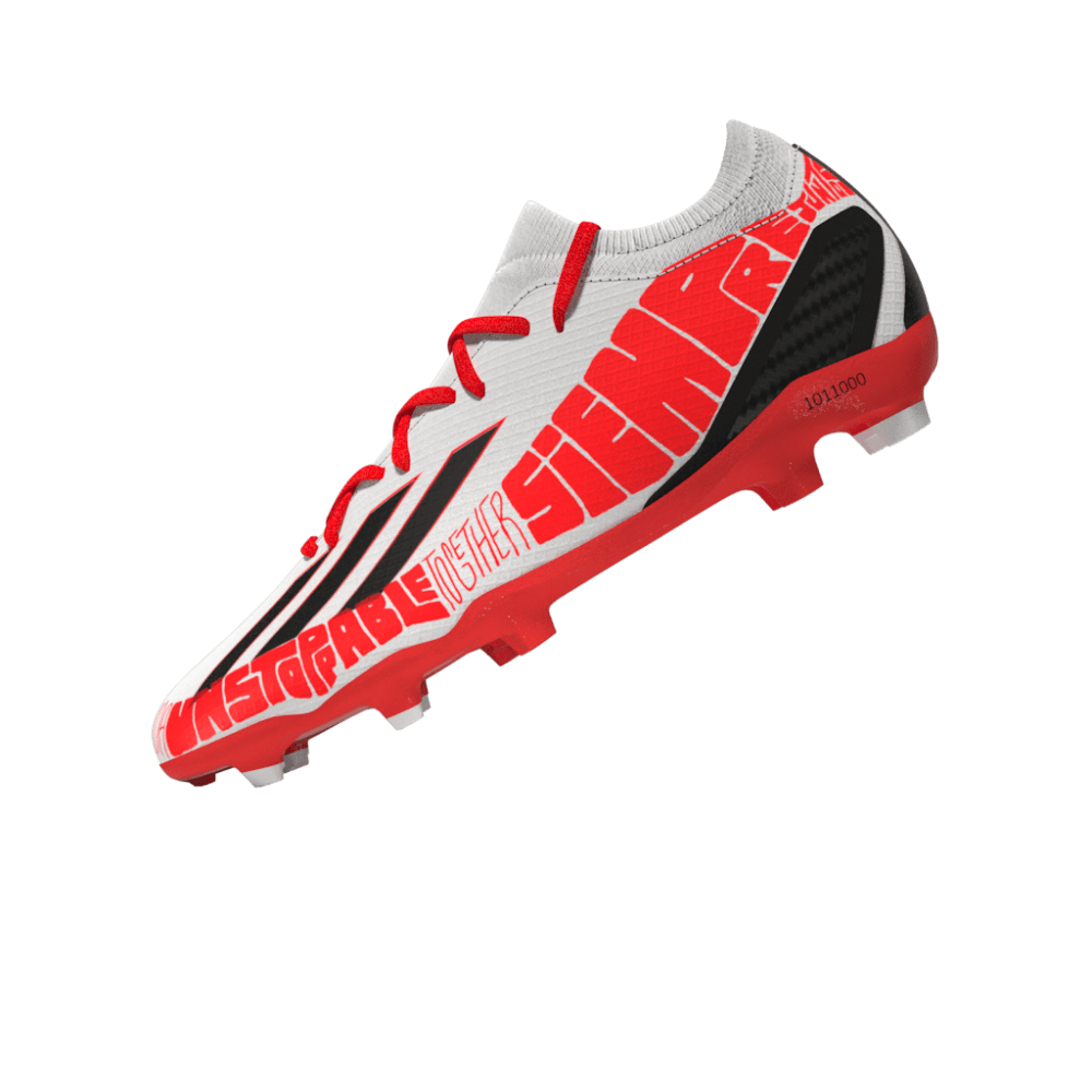 adidas Speed Portal Messi.3 FG Firm Ground Soccer Cleats White/Red