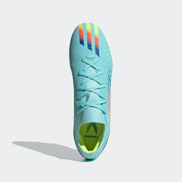 adidas Speed Potal 3 FG Firm Ground Football Boots Aqua/Blue/Yellow