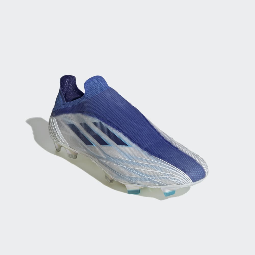 adidas Speedflow+ FG Firm Ground Boots White/Indigo/Sky