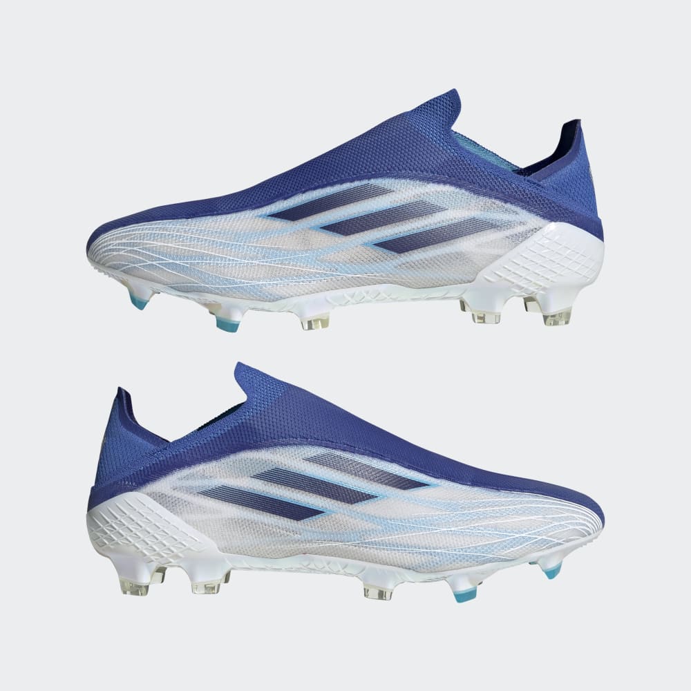 adidas Speedflow+ FG Firm Ground Boots White/Indigo/Sky