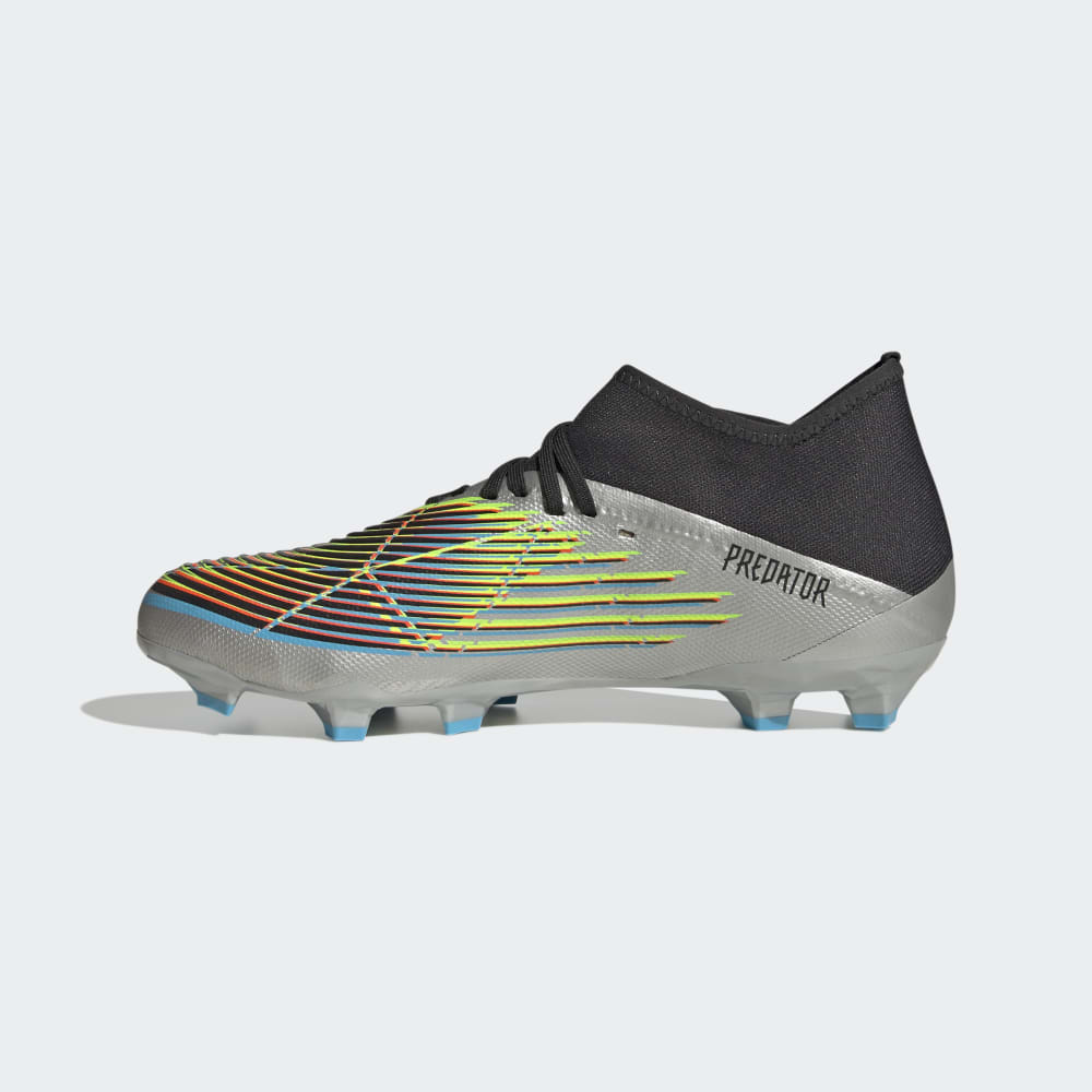 adidas Predator Edge.3 FG Firm Ground Soccer Cleats Silver/Black