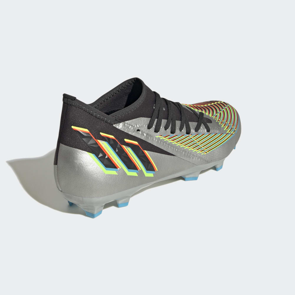 adidas Predator Edge.3 FG Firm Ground Soccer Cleats Silver/Black
