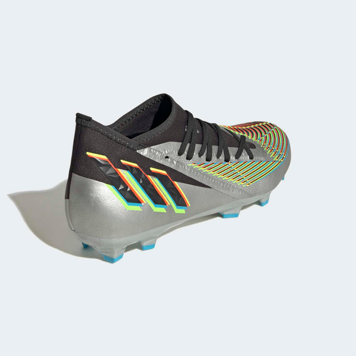 adidas Predator Edge.3 FG Firm Ground Soccer Cleats Silver/Black