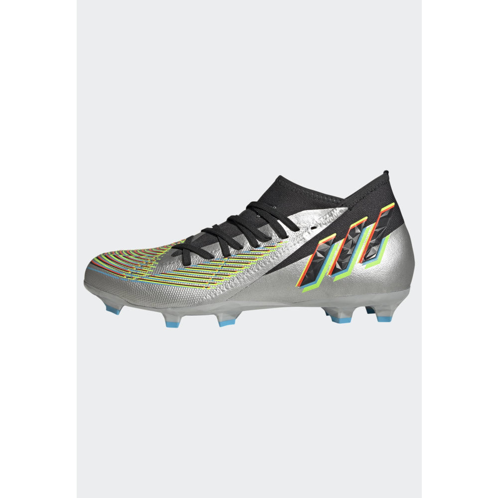 adidas Predator Edge.3 FG Firm Ground Soccer Cleats Silver/Black