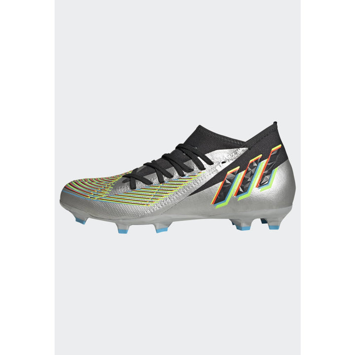 adidas Predator Edge.3 FG Firm Ground Soccer Cleats Silver/Black