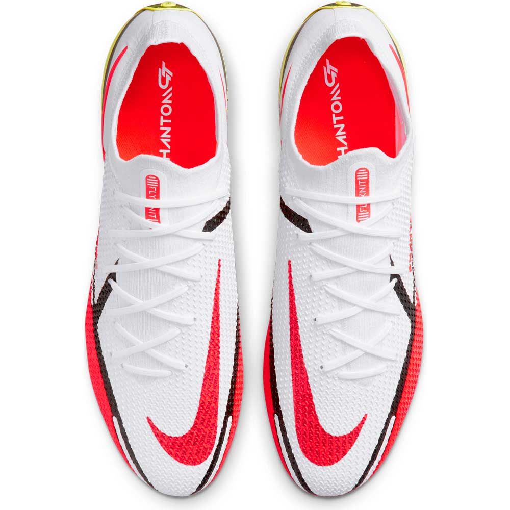 Nike Phantom GT2 Elite FG Firm Ground Football Boots White/Bright Crimson/Volt