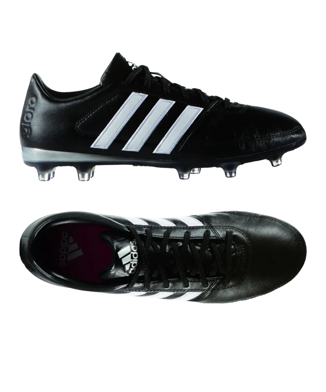 Botas de fútbol para superficies firmes adidas Gloro 16.1 FG Negro/Blanco