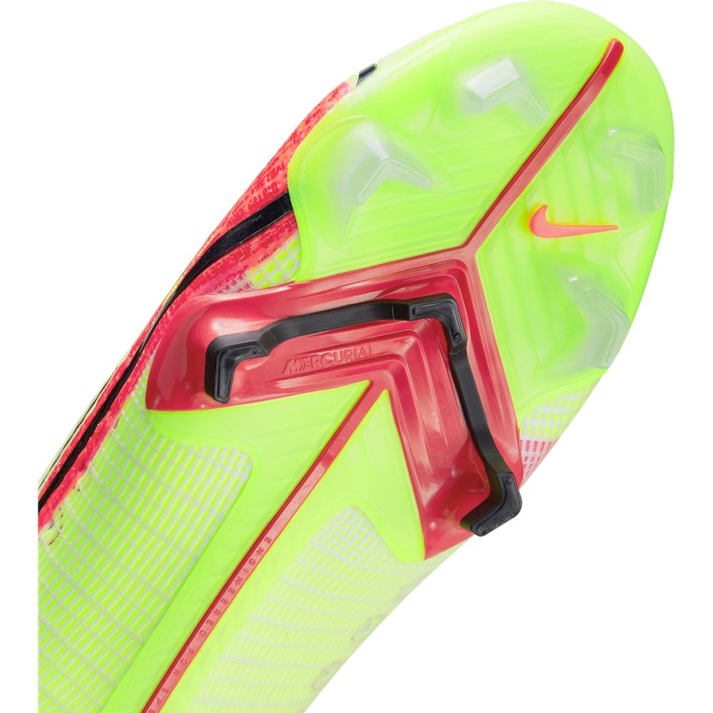 Nike Mercurial Superfly 8 Elite FG firm Ground Football Boots Volt/Bright Crimson