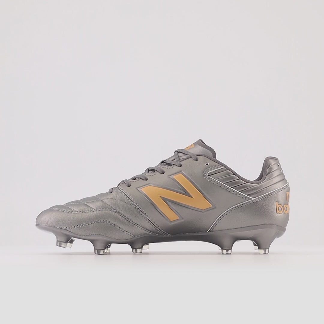 New Balance 442 V2 Pro FG Soccer Cleats Silver