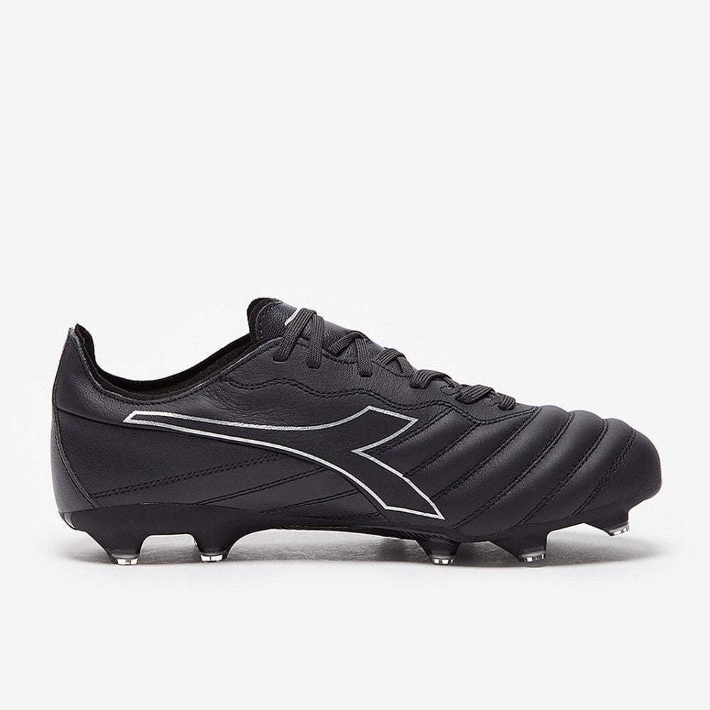 Diadora Brasil Elite LT LP 12 FG Firm Ground football Boots Black