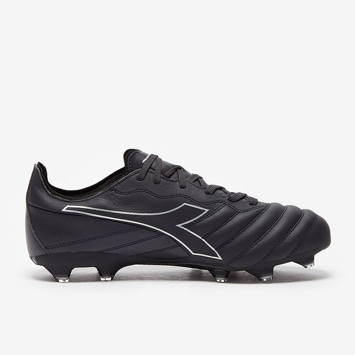 Diadora Brasil Elite LT LP 12 FG Firm Ground football Boots Black