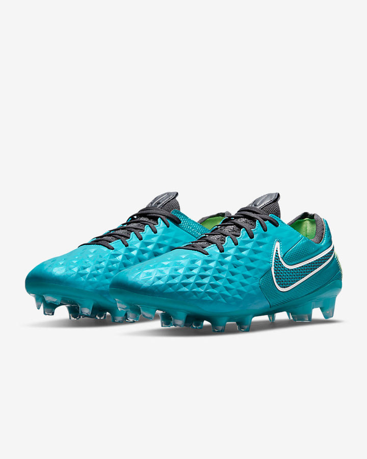 Nike Tiempo Legend 8 Elite FG Firm Ground Football Boots Aquamarine/White/Lime